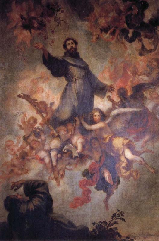 Francisco de Herrera the Younger Stigmatization of St.Francis oil painting image
